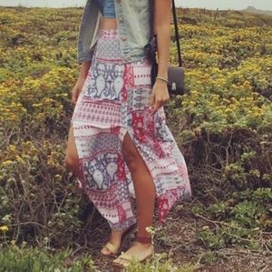 Boho long skirt